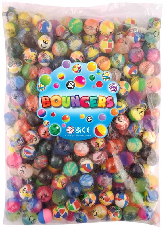 Snaps Miniature Bouncy Balls – Bulk Pack of 250 Assorted Party Favors