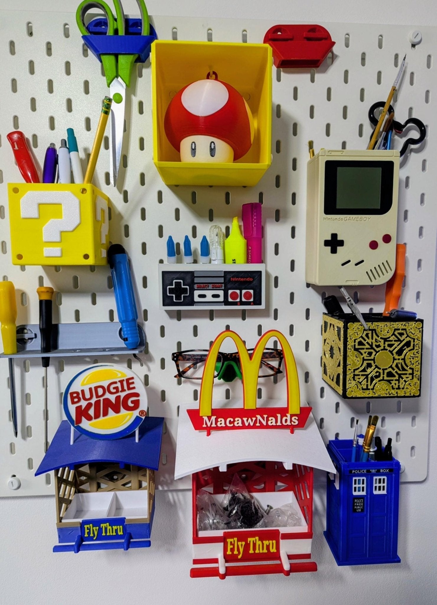 Chaddyverse Super Mushroom Question Block Night Light – 3D Printed LED