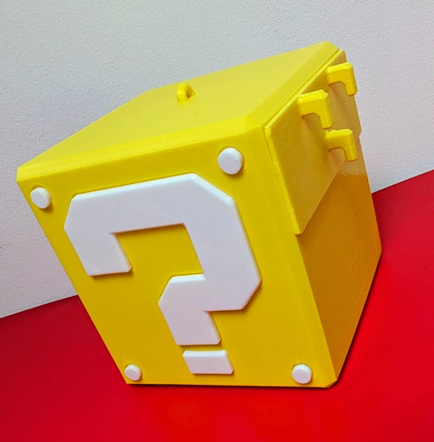 Chaddyverse Super Mushroom Question Block Night Light – 3D Printed LED