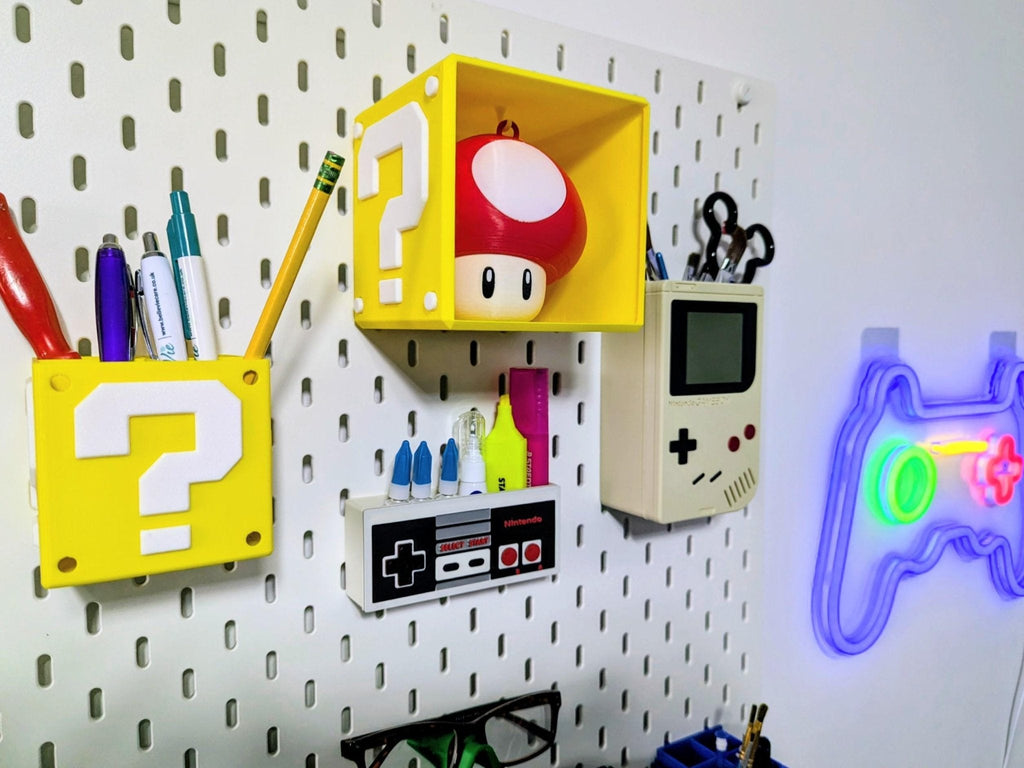 Chaddyverse Super Mushroom Question Block Night Light – 3D Printed LED