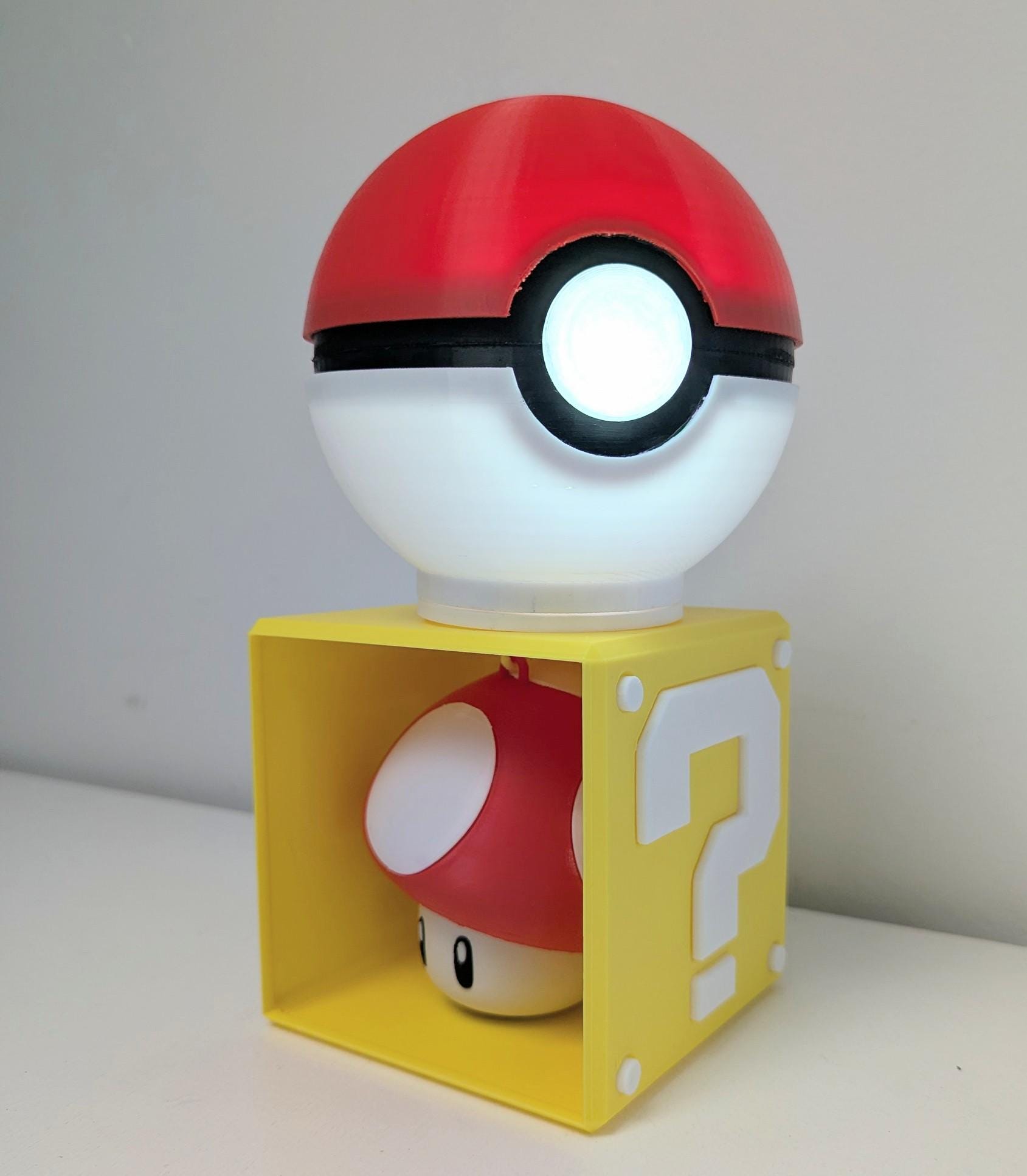 Chaddyverse Super Mushroom Question Block Night Light – 3D Printed LED