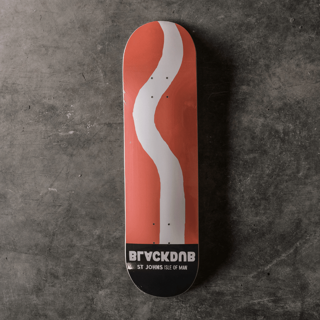Uggly and Co Black Dub Isle of Man TT Maple Wood Skateboard Deck 8.25"