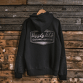 Uggly & Co Black Surf Diamond Hoodie – Heavyweight Fleece Lined