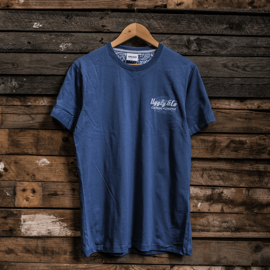 Uggly and Co Blue Surf Diamond Graphic Tee – 100% Cotton T-Shirt