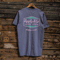 Uggly and Co Purple Surf Diamond Tee – Heavyweight 100% Cotton Graphic T-Shirt