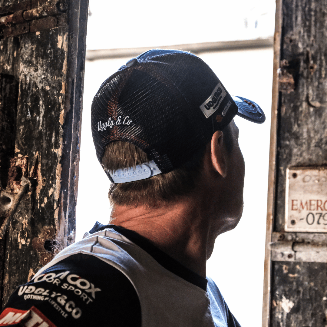 Uggly & Co Team Classic Suzuki Trucker Hat – Racing Mesh Cap