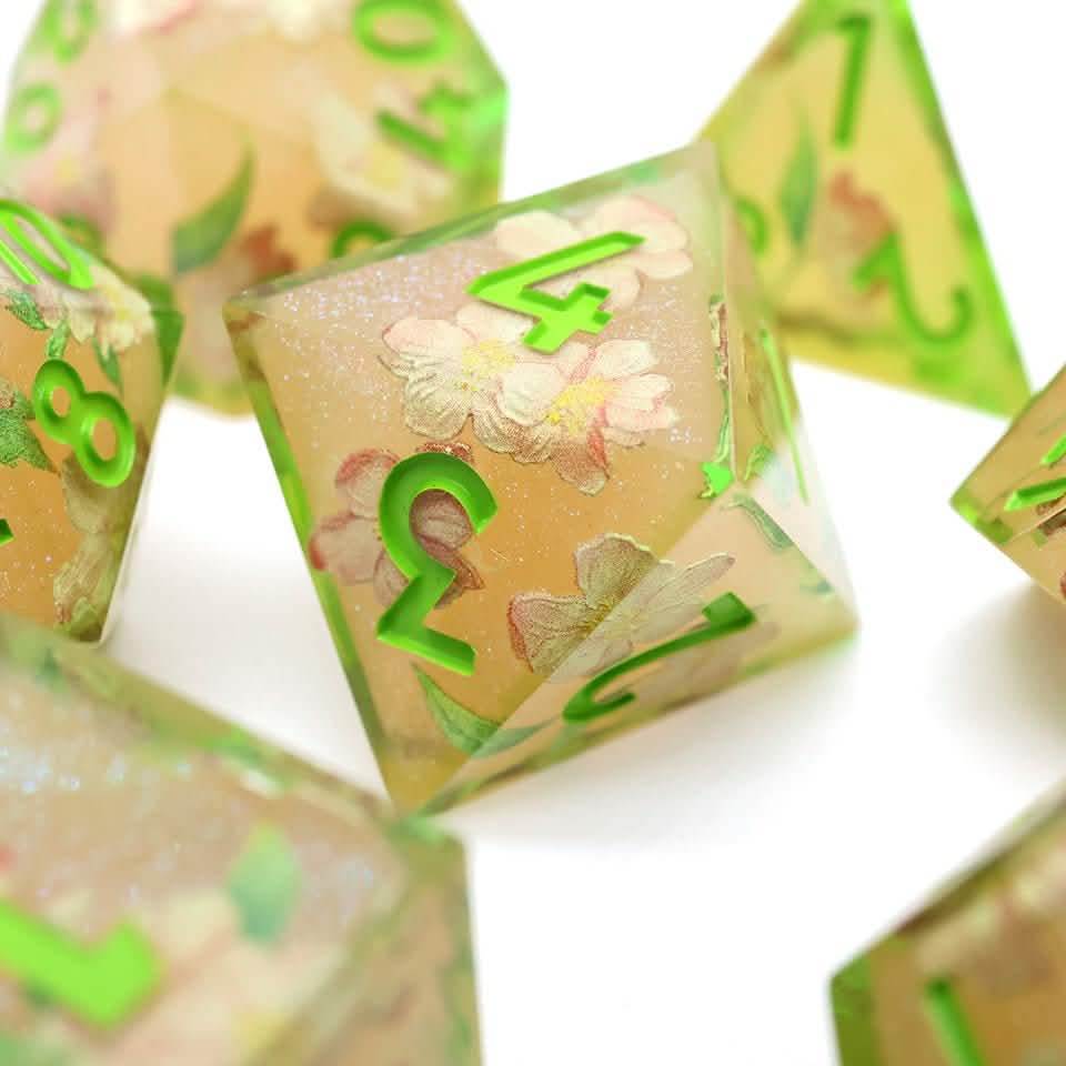Sweet Snap | Sharp Edge Dice | Resin | 7 Piece Set