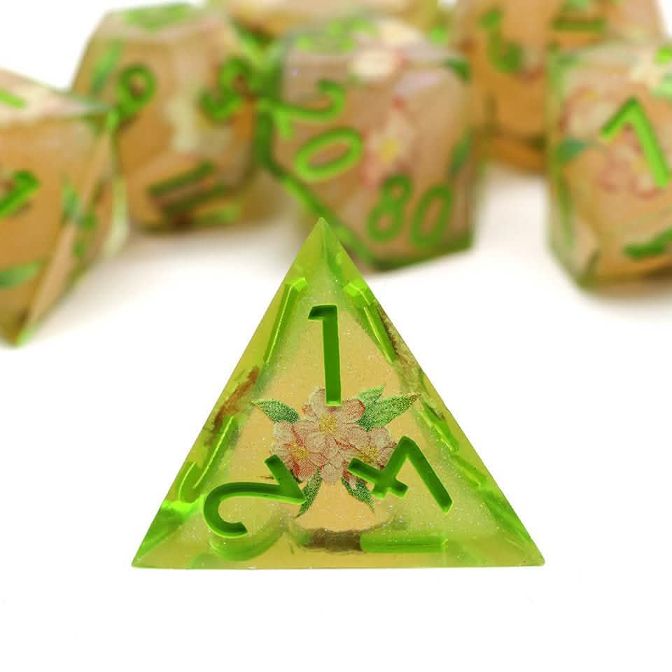 Sweet Snap | Sharp Edge Dice | Resin | 7 Piece Set