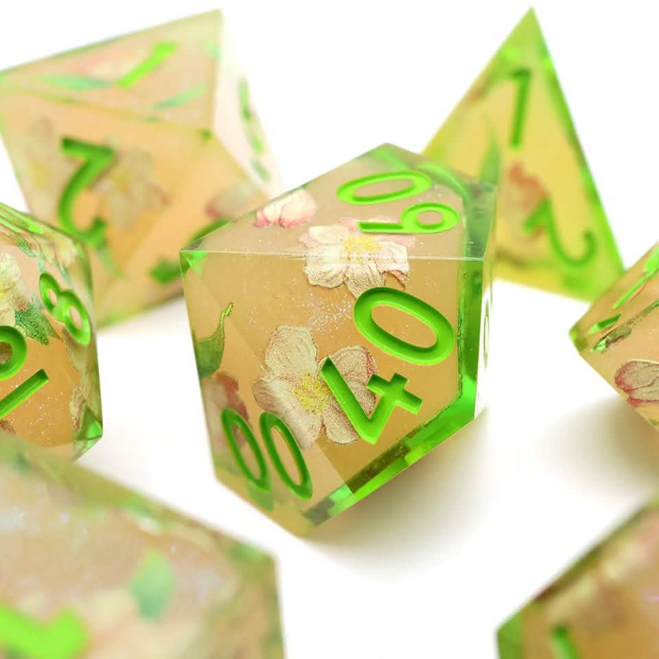 Sweet Snap | Sharp Edge Dice | Resin | 7 Piece Set