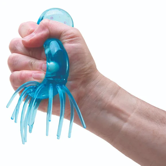 NeeDoh Jelly Squish Fidget Toy – Glitter Filled Sensory Jellyfish