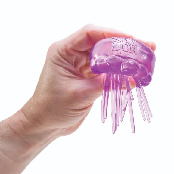 NeeDoh Jelly Squish Fidget Toy – Glitter Filled Sensory Jellyfish