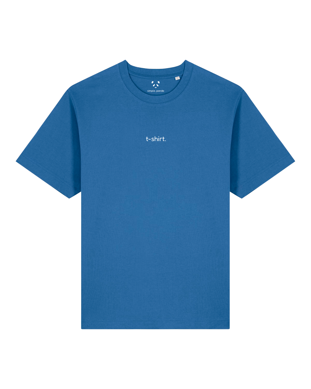simple. t-shirt. mindful-blue.