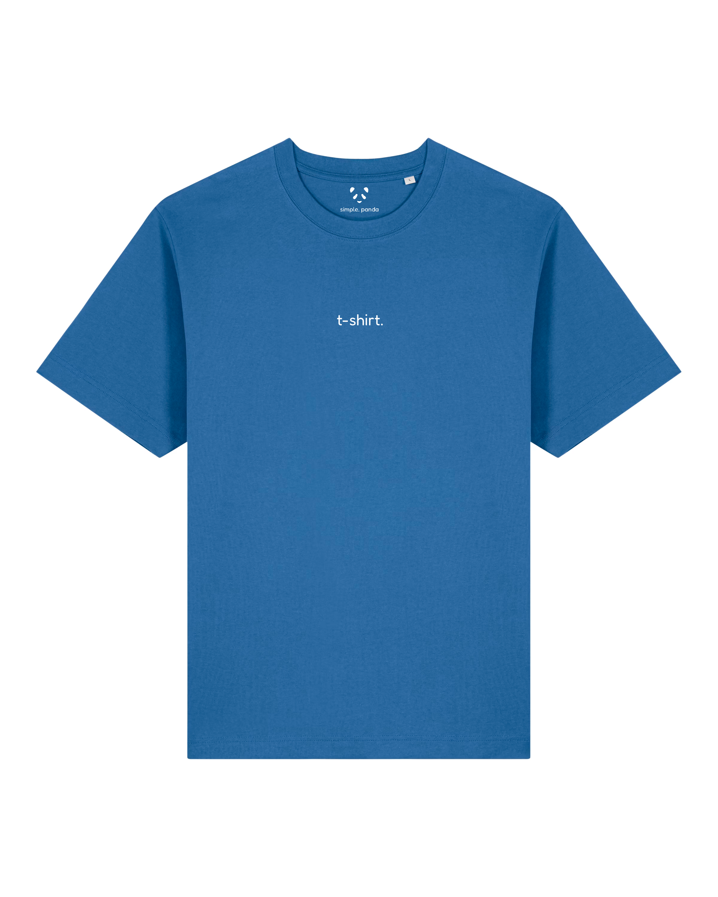 simple. t-shirt. mindful-blue.