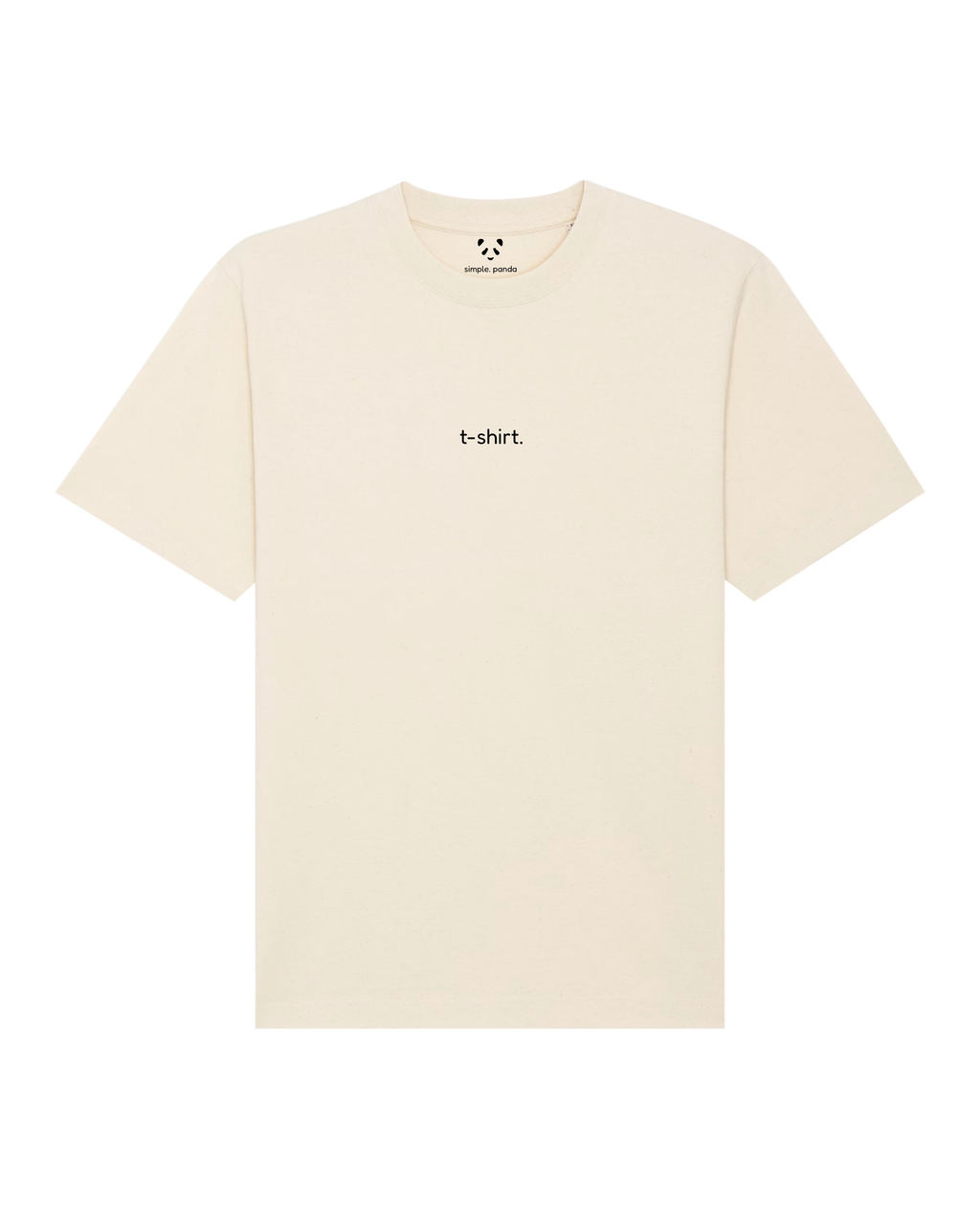simple. t-shirt. natural-raw.