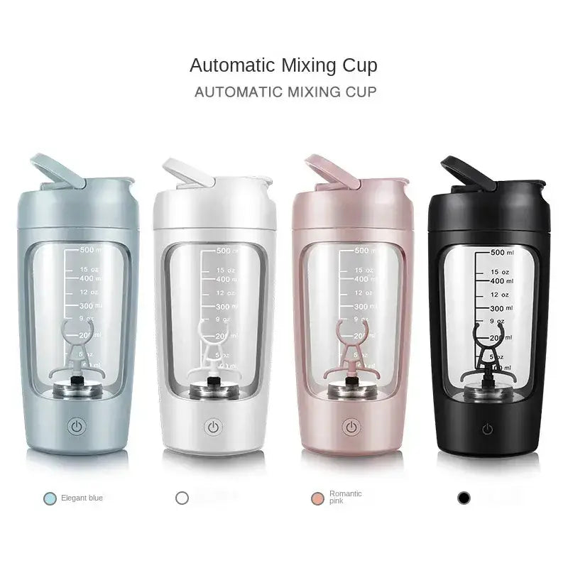 Electric Protein Shaker Bottle Portable USB Blender Cup for Gym, Fitness, and Supplements