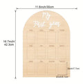 Wooden Newborn Memory Photo Frame – My First Year Keepsake