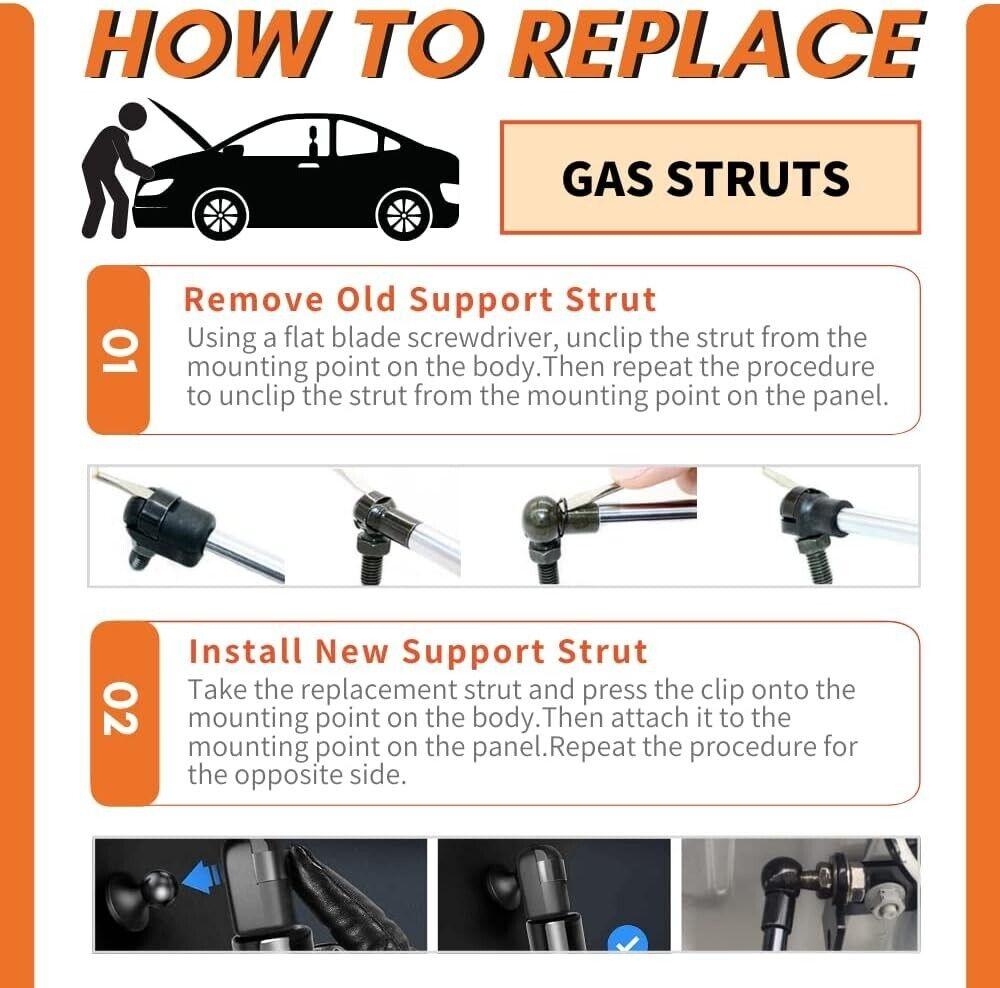Massive Discounts Rear Liftgate Gas Struts for Chrysler Sebring 2001-2006