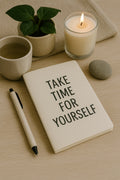 Take Time for Yourself - Mindfulness Stock Photo | Wellness Flat Lay for Blogs, Instagram, Canva | JPG Instant Download