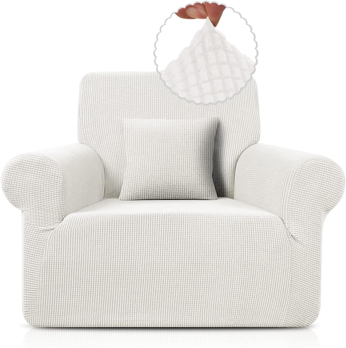 TAOCOCO 1 Seater Sofa Cover – Elastic Jacquard Stretch Slipcover 80-120cm