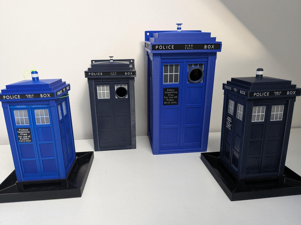 Chaddyverse TARDIS Bird Box – 3D Printed PETG Nesting Box in 2 Sizes
