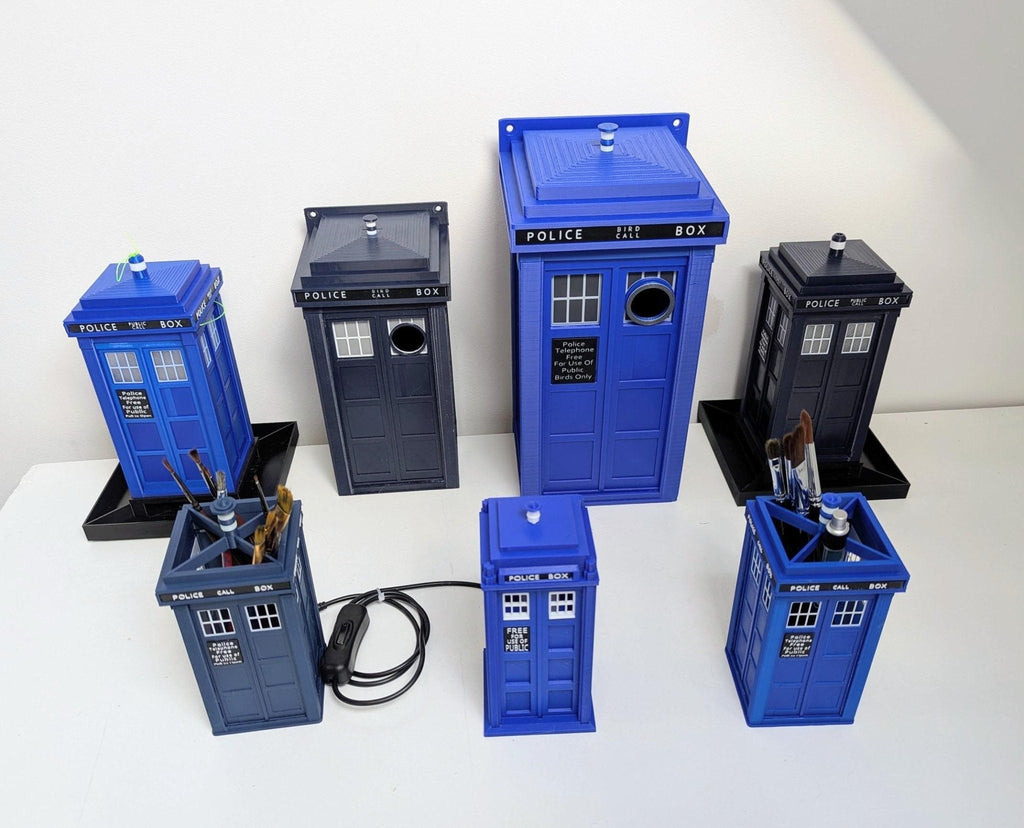 Chaddyverse TARDIS Bird Box – 3D Printed PETG Nesting Box in 2 Sizes