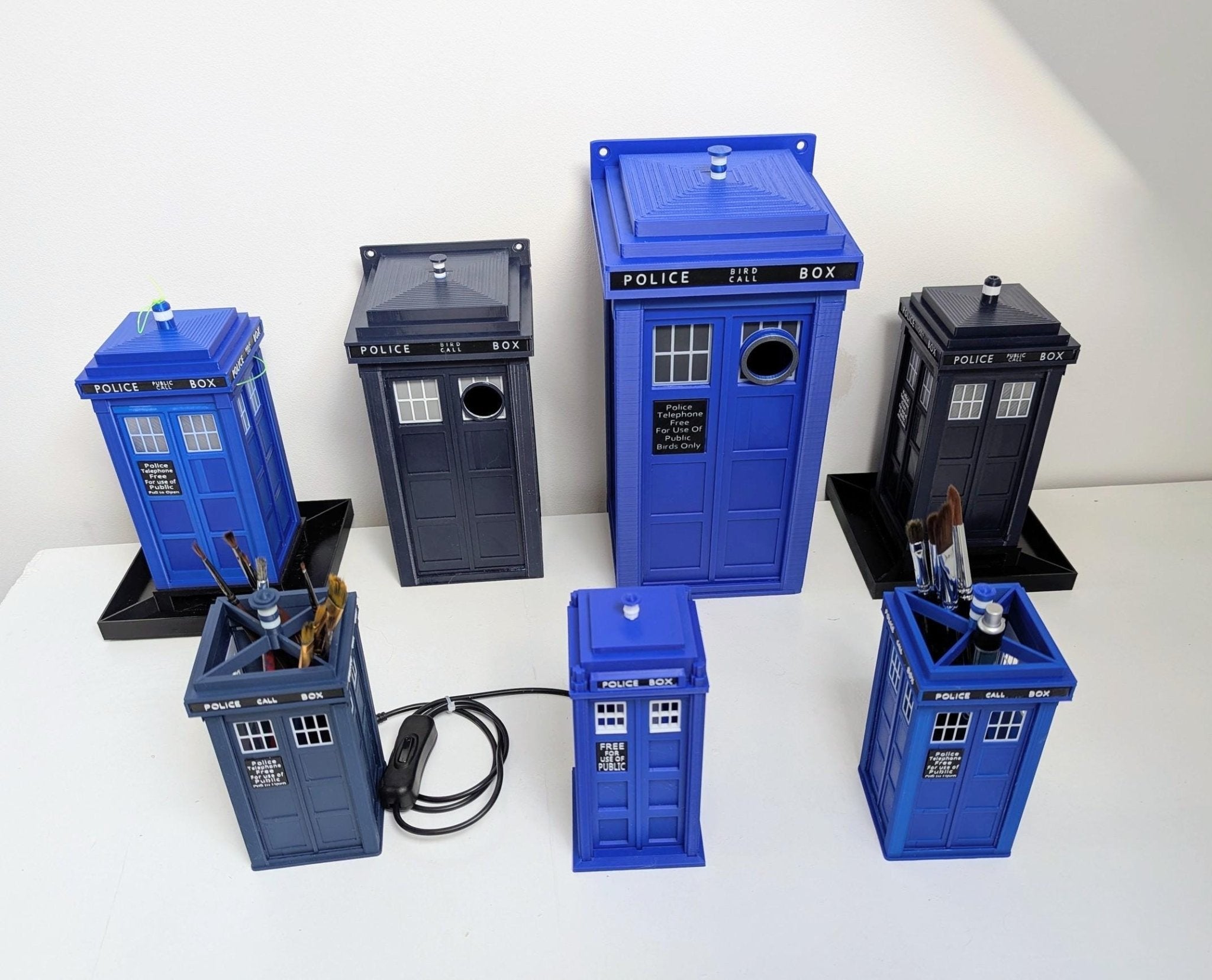 Chaddyverse TARDIS Bird Box – 3D Printed PETG Nesting Box in 2 Sizes
