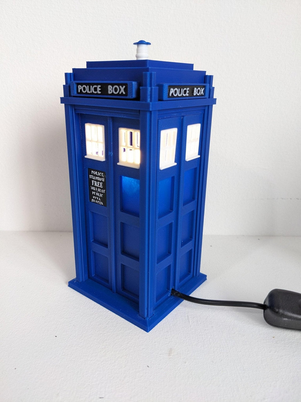 Chaddyverse Dr Who Tardis Night Light | 3D Printed USB LED Lamp