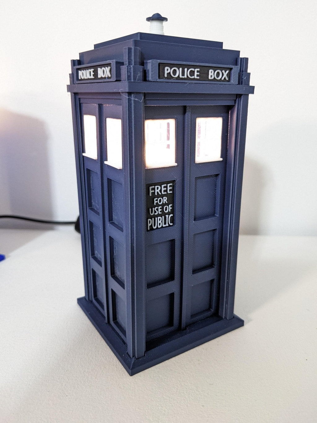 Chaddyverse Dr Who Tardis Night Light | 3D Printed USB LED Lamp