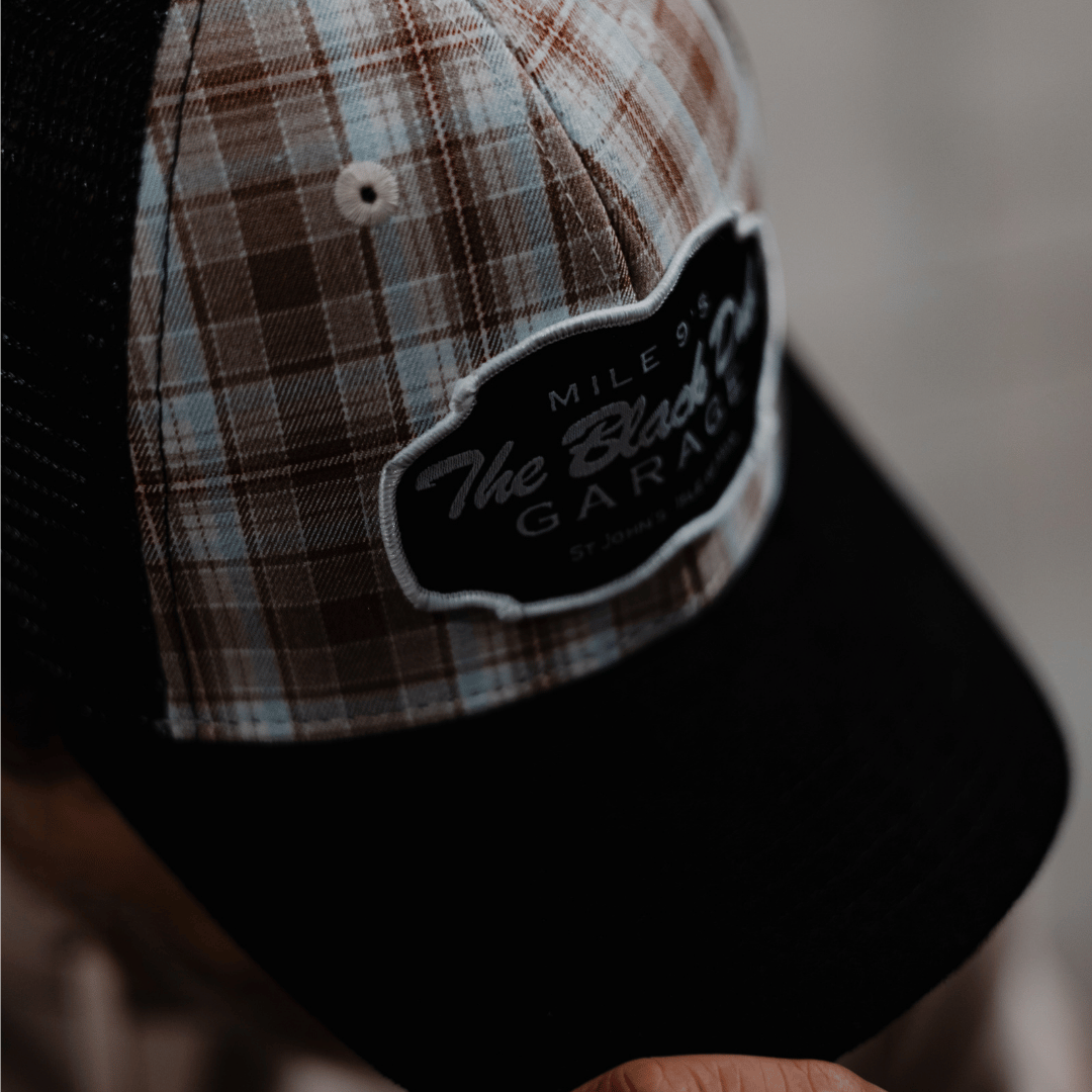 Uggly and Co Tartan Garage Trucker Hat – Suede Peak Vintage Cap