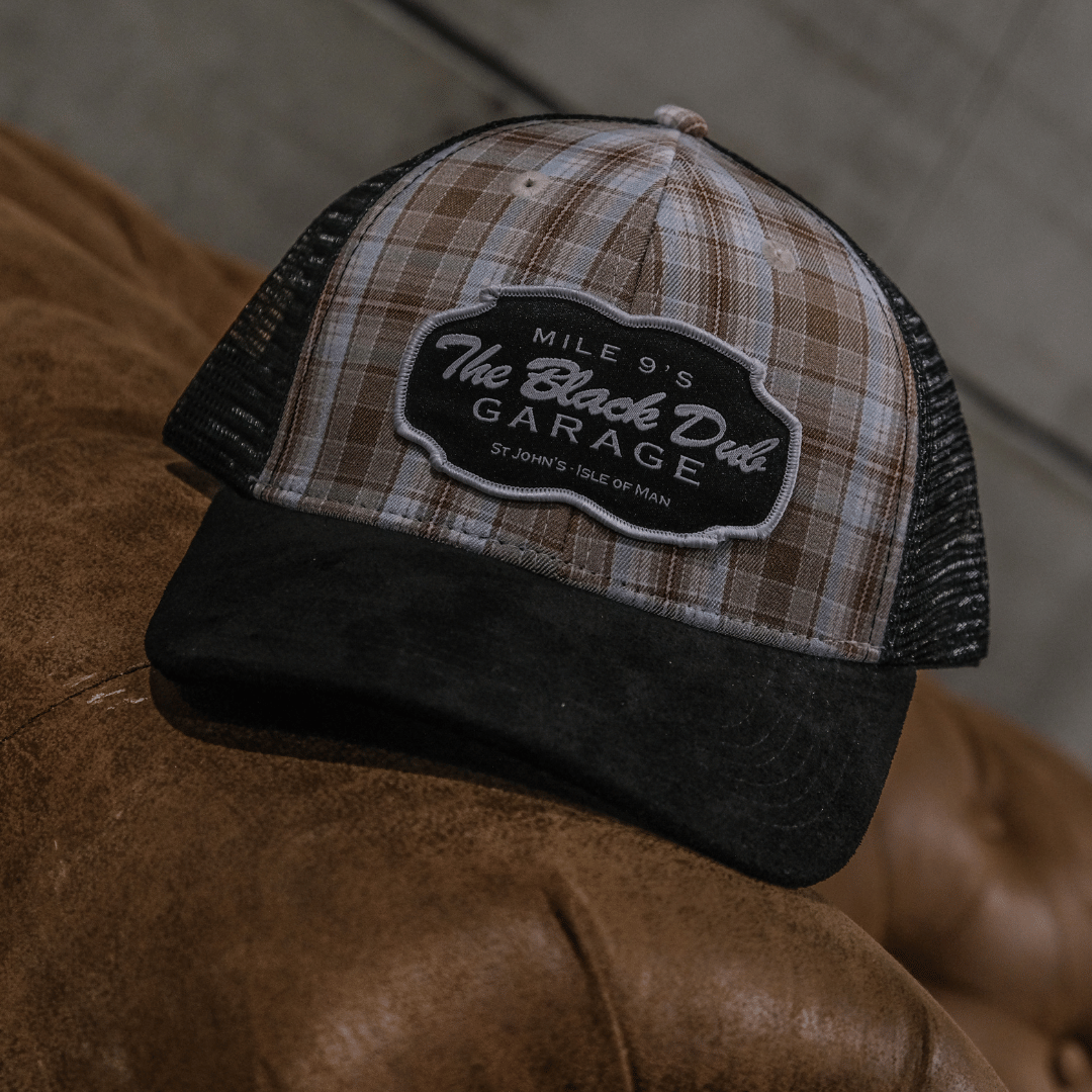 Uggly and Co Tartan Garage Trucker Hat – Suede Peak Vintage Cap