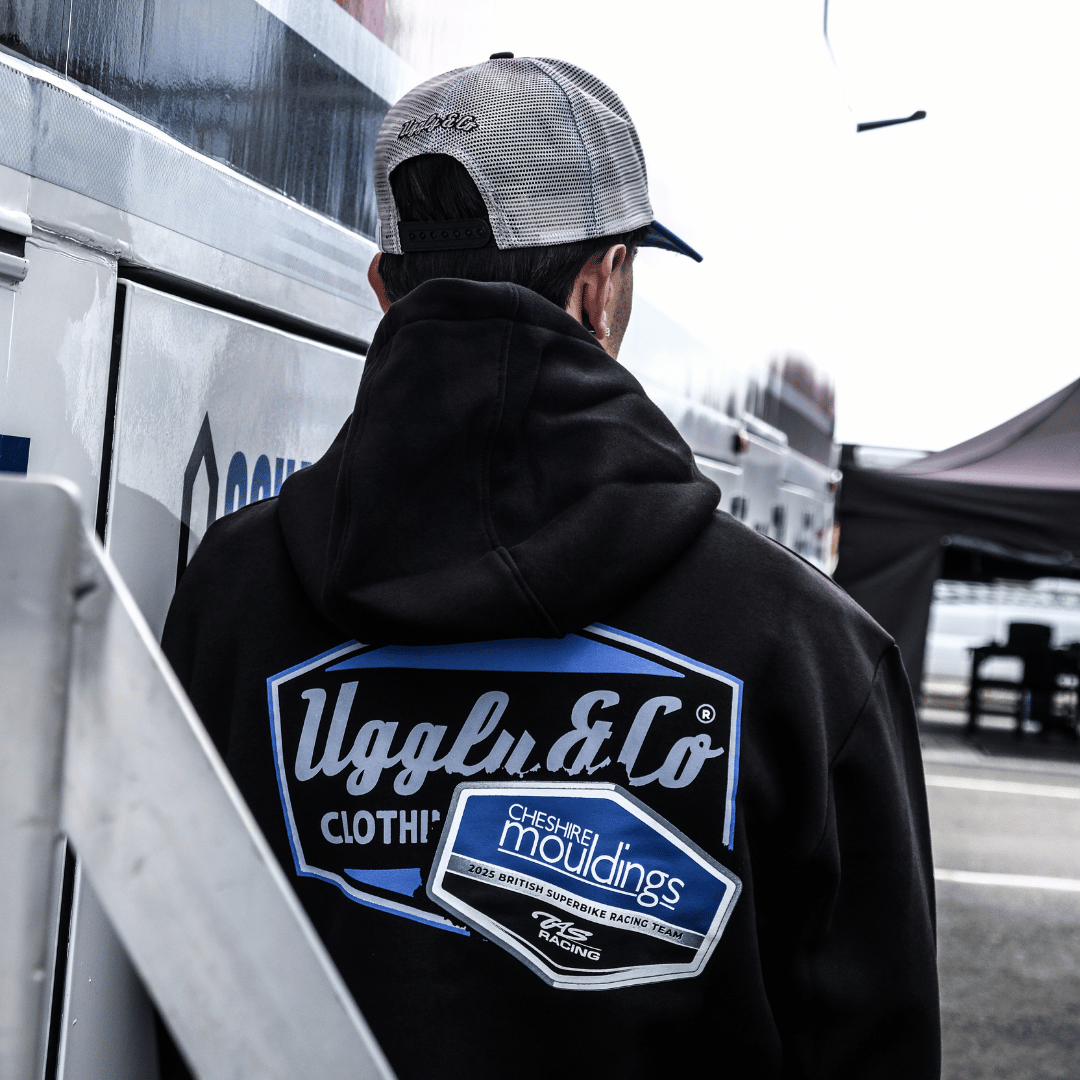 TAS Racing x Cheshire Mouldings Heavyweight Hoodie | Uggly & Co