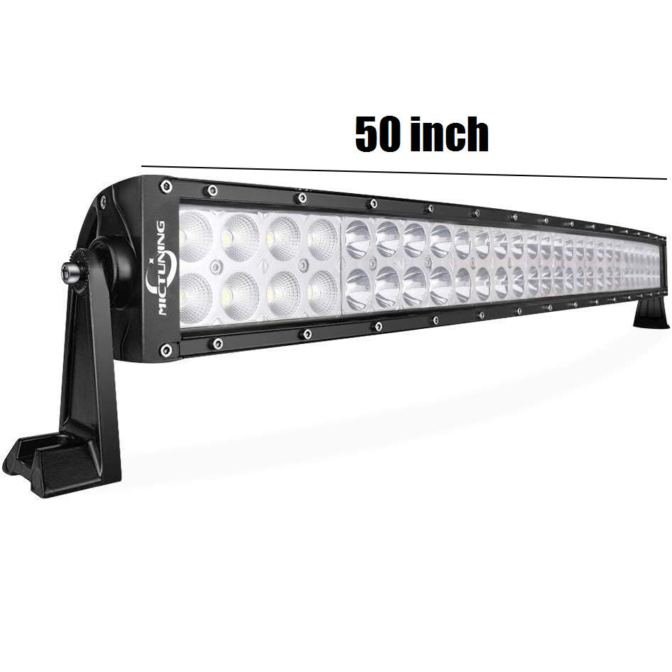 MICTUNING Curved LED Light Bar – 6000K Waterproof Off-Road Driving Light
