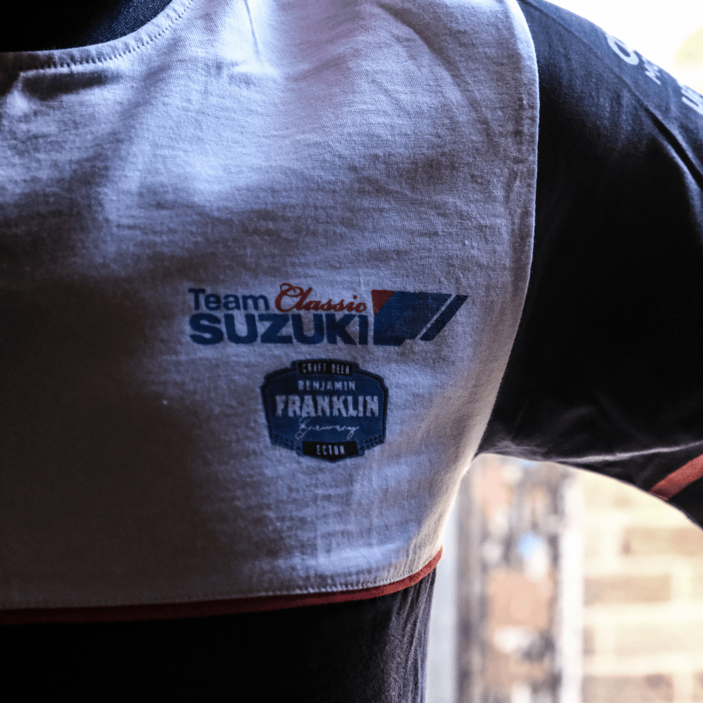 Uggly & Co Team Classic Suzuki Racing Tee – 100% Cotton Graphic T-Shirt