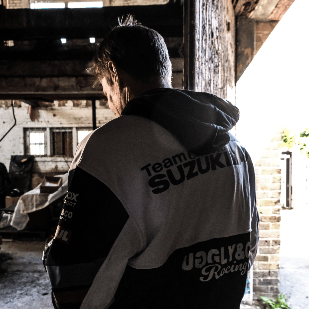 Uggly & Co Team Classic Suzuki Hoodie – 2025 Official Racing Merchandise