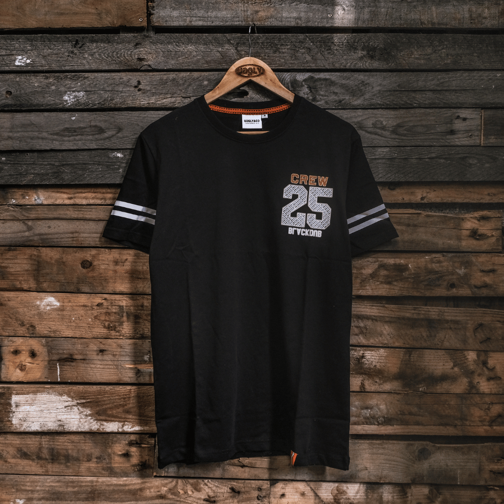 Uggly and Co Black Dub 2025 Crew Tee – Heavyweight Cotton T-Shirt