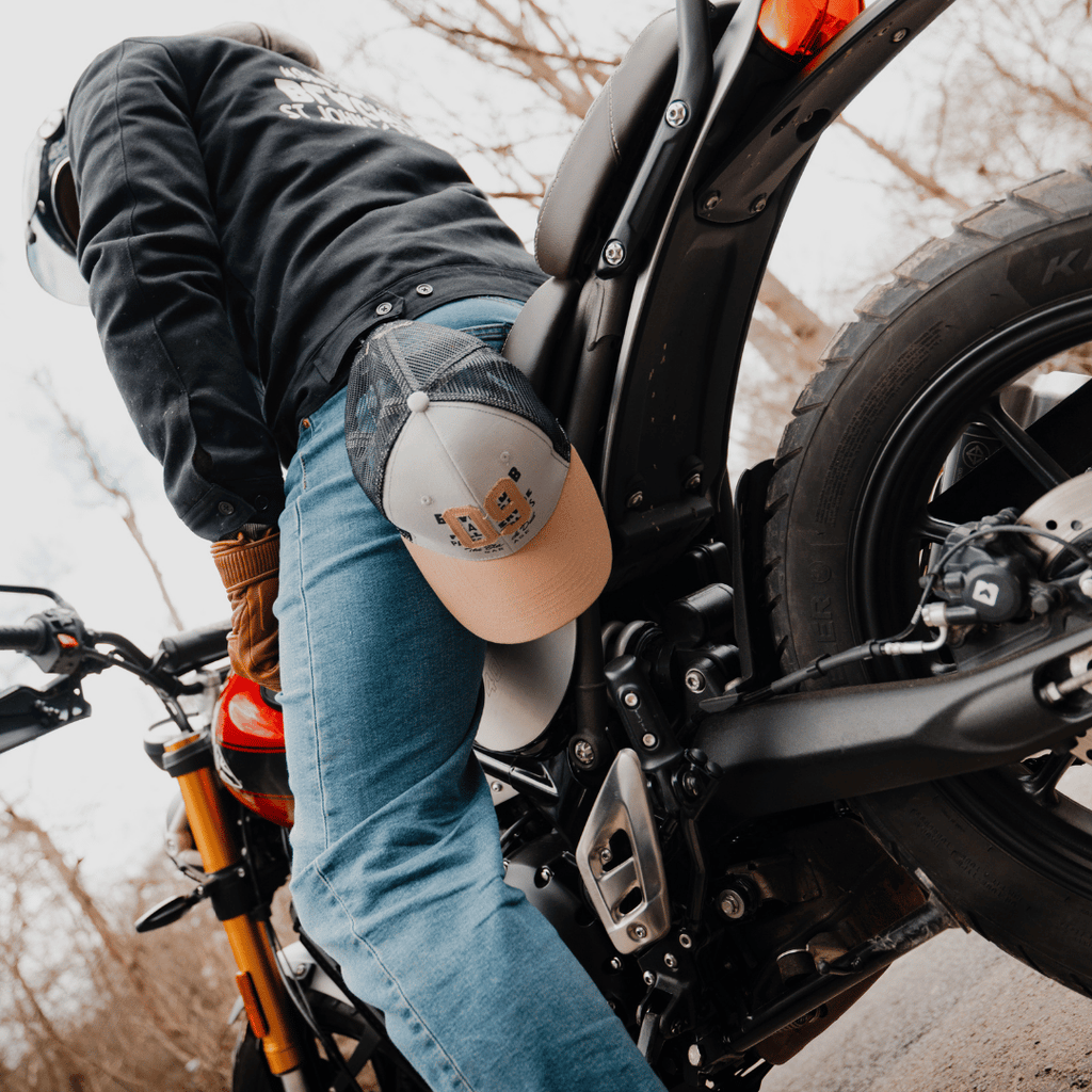 Uggly and Co Stone Parts & Spares '09' Vintage Moto Trucker Hat