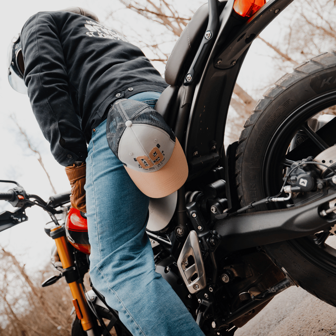 Uggly and Co Stone Parts & Spares '09' Vintage Moto Trucker Hat