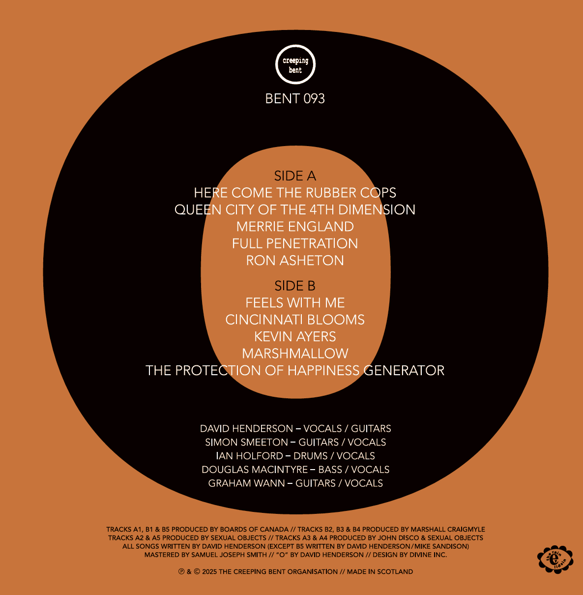 The Sexual Objects – Orangutang – Limited Edition Orange Vinyl LP