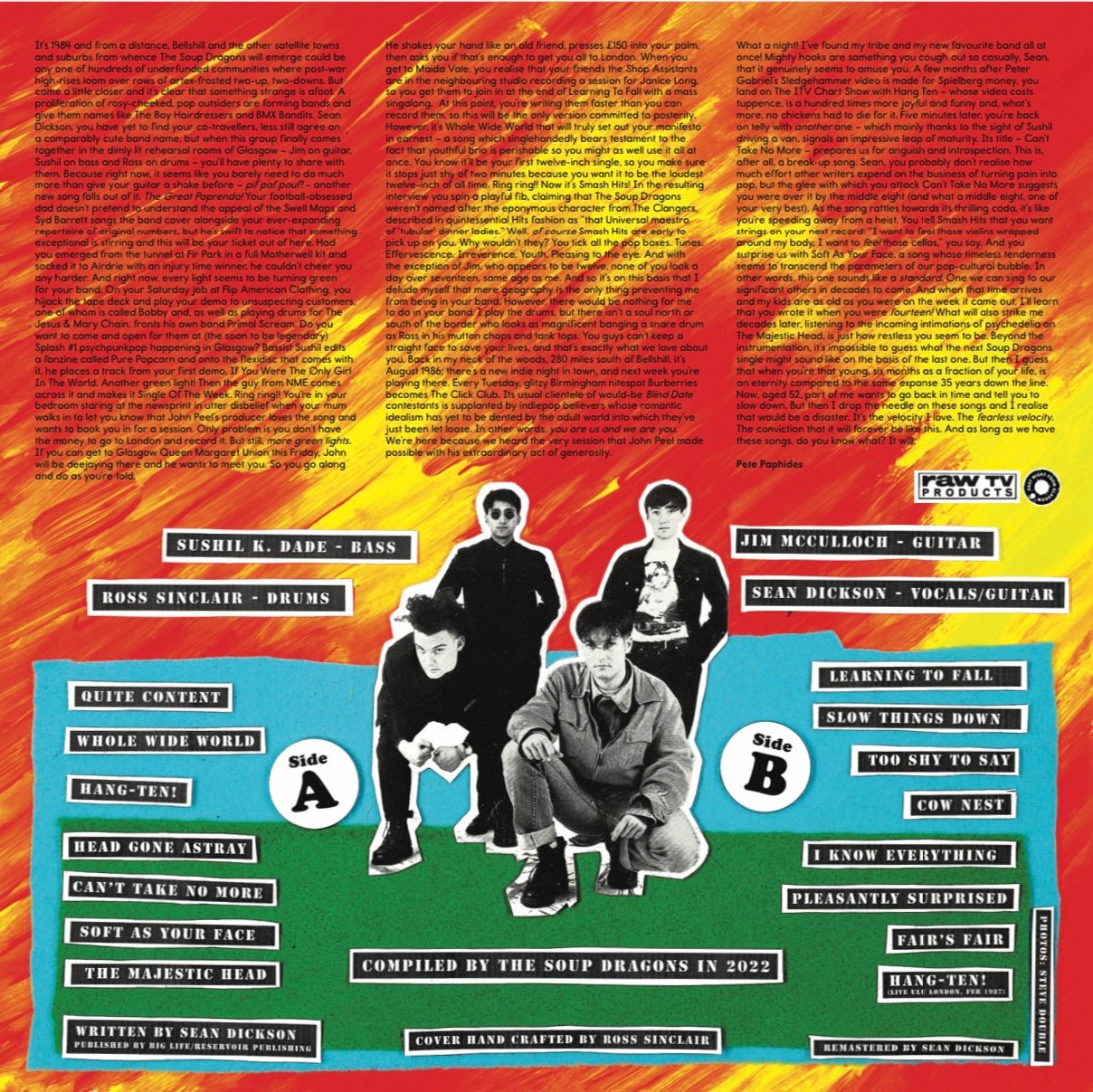 The Soup Dragons – Raw TV Products: Singles & Rarities 1985-88 Vinyl LP
