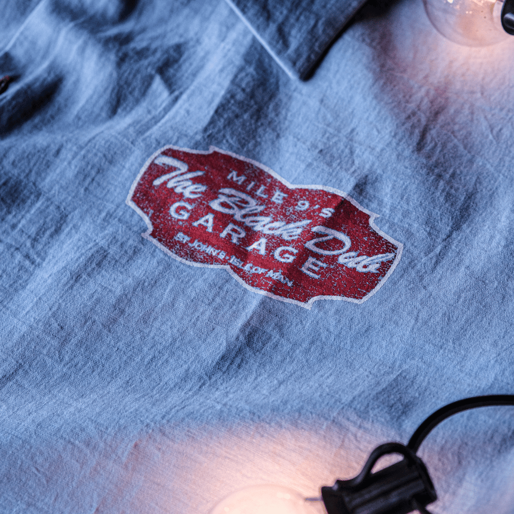 Uggly and Co Blue Garage Shirt – Vintage Style Cotton Workwear Shirt