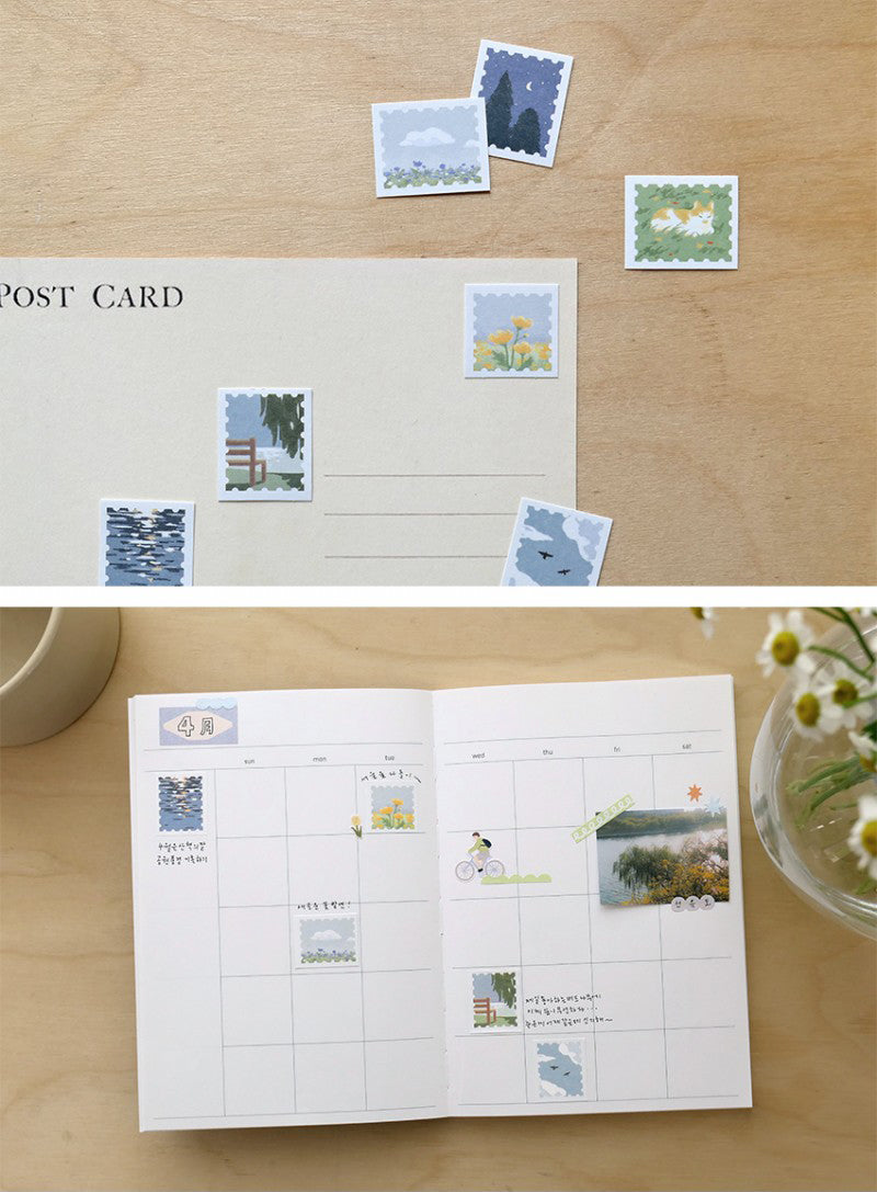 Suatelier From the Park Decorative Floral Stickers for Scrapbooking