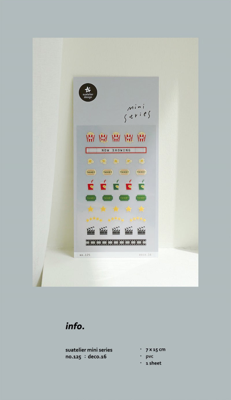 Suatelier Deco.16 Planner Stickers - LuLuFun Studio Journaling Decals
