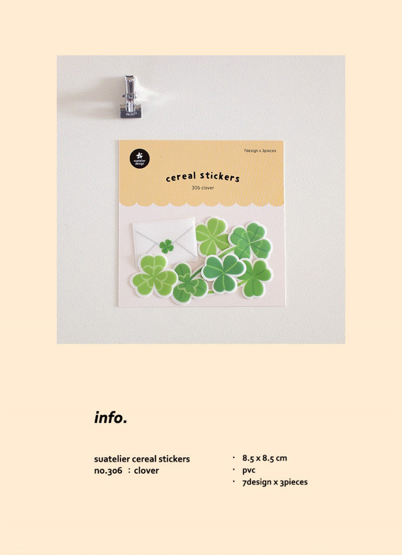 Suatelier Clover Paper Decals – LuLuFun Studio Journaling Stickers