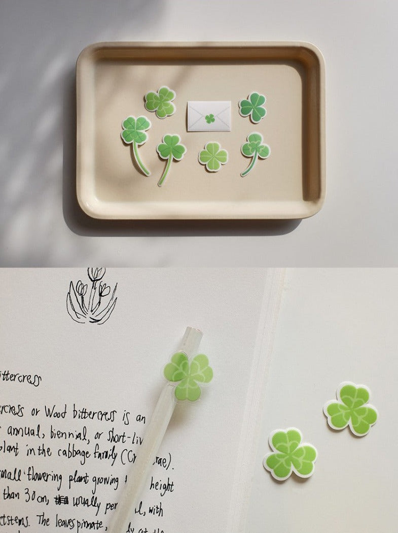 Suatelier Clover Paper Decals – LuLuFun Studio Journaling Stickers