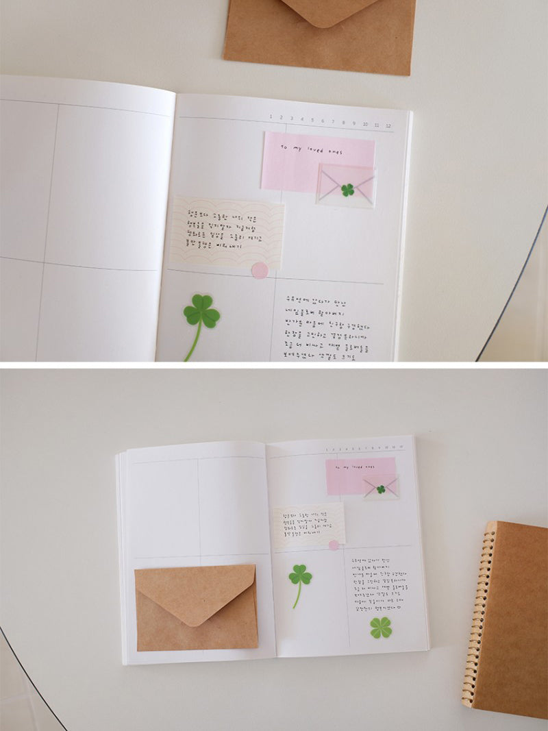 Suatelier Clover Paper Decals – LuLuFun Studio Journaling Stickers