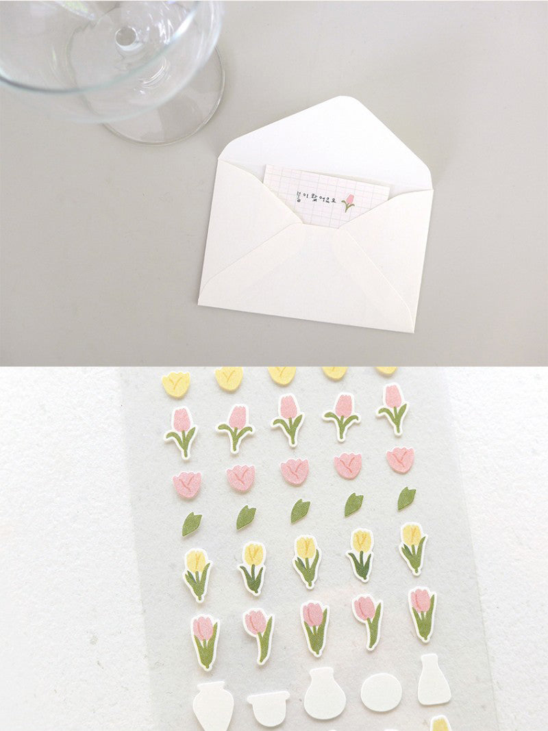 Suatelier Flower.03 Floral Stickers for Journaling and Scrapbooking