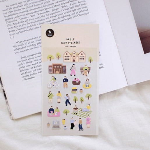 Suatelier Campus Decorative Stickers for Journaling and Scrapbooking