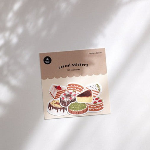 LuLuFun Studio Sweet Cake Paper Stickers for Journaling - 21 Pieces