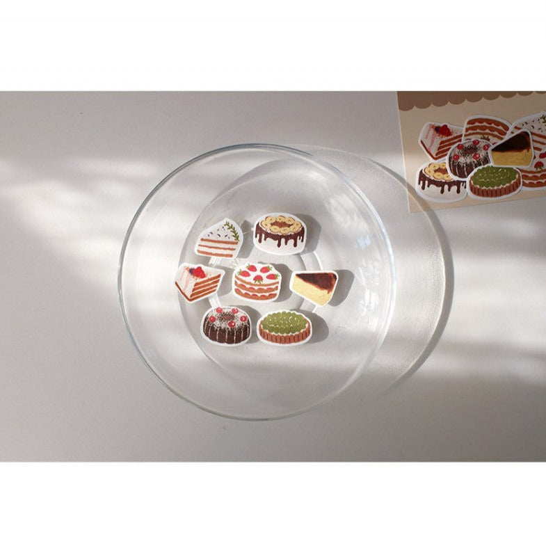 LuLuFun Studio Sweet Cake Paper Stickers for Journaling - 21 Pieces