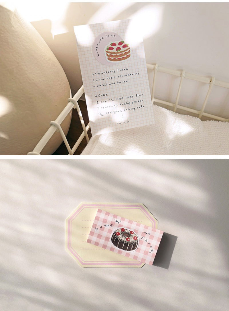LuLuFun Studio Sweet Cake Paper Stickers for Journaling - 21 Pieces
